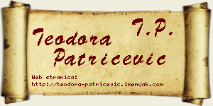 Teodora Patričević vizit kartica